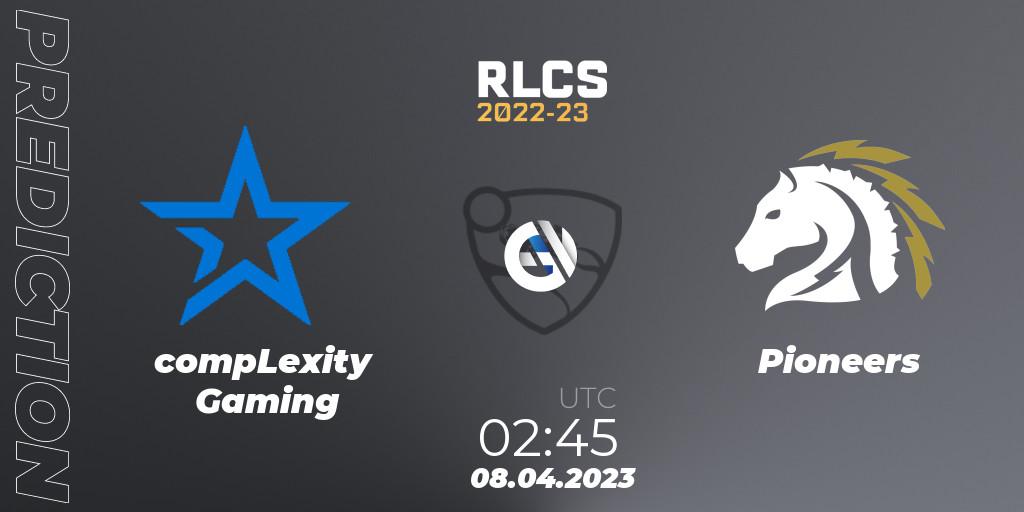 compLexity Gaming vs Pioneers: Match Prediction. 07.04.2023 at 18:00, Rocket League, RLCS 2022-23 - Winter Split Major