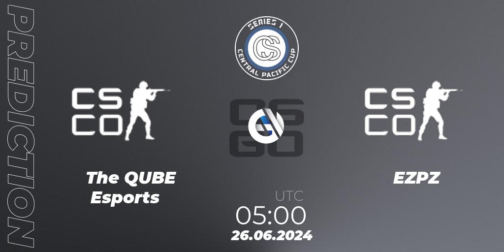 The QUBE Esports vs EZPZ: Match Prediction. 26.06.2024 at 05:00, Counter-Strike (CS2), Central Pacific Cup: Series 1