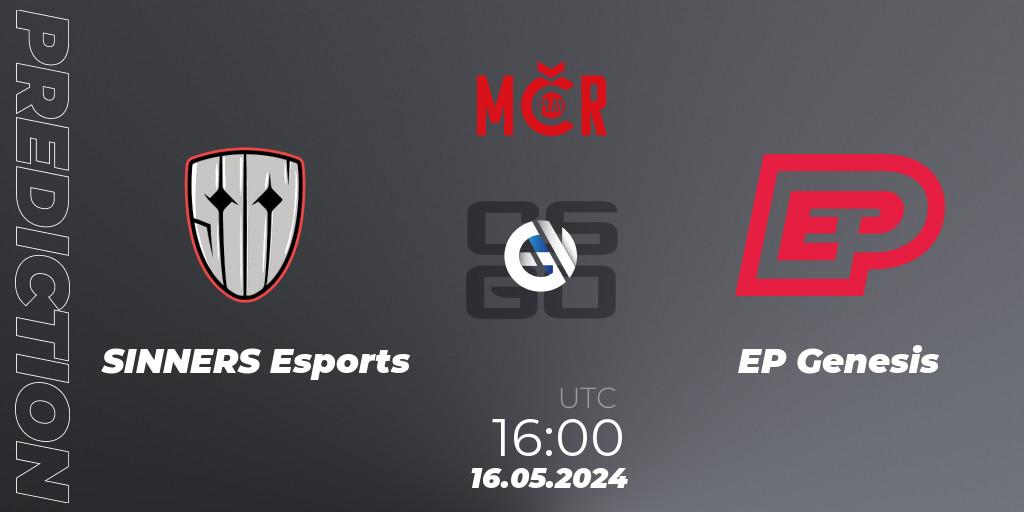 SINNERS Esports vs EP Genesis: Match Prediction. 16.05.2024 at 16:00, Counter-Strike (CS2), Tipsport Cup Spring 2024: Online Stage