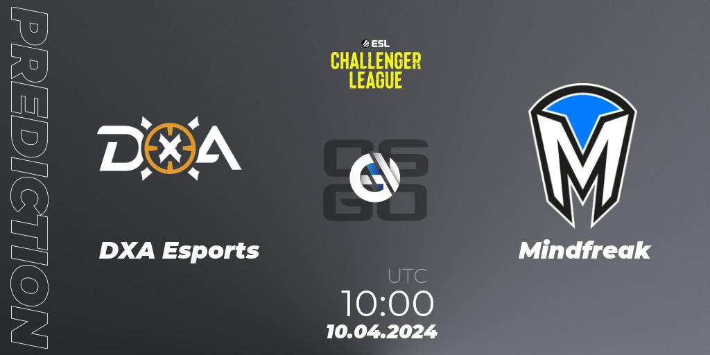 DXA Esports vs Mindfreak: Match Prediction. 10.04.2024 at 10:00, Counter-Strike (CS2), ESL Challenger League Season 47: Oceania