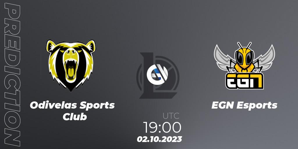 Odivelas Sports Club vs EGN Esports: Match Prediction. 02.10.2023 at 19:00, LoL, Iberian Cup 2023