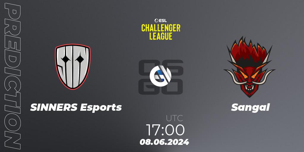 SINNERS Esports vs Sangal: Match Prediction. 08.06.2024 at 17:00, Counter-Strike (CS2), ESL Challenger League Season 47: Europe
