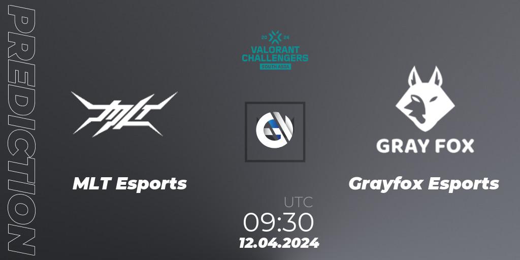 MLT Esports vs Grayfox Esports: Match Prediction. 12.04.2024 at 09:30, VALORANT, VALORANT Challengers 2024 South Asia: Split 1 - Cup 2