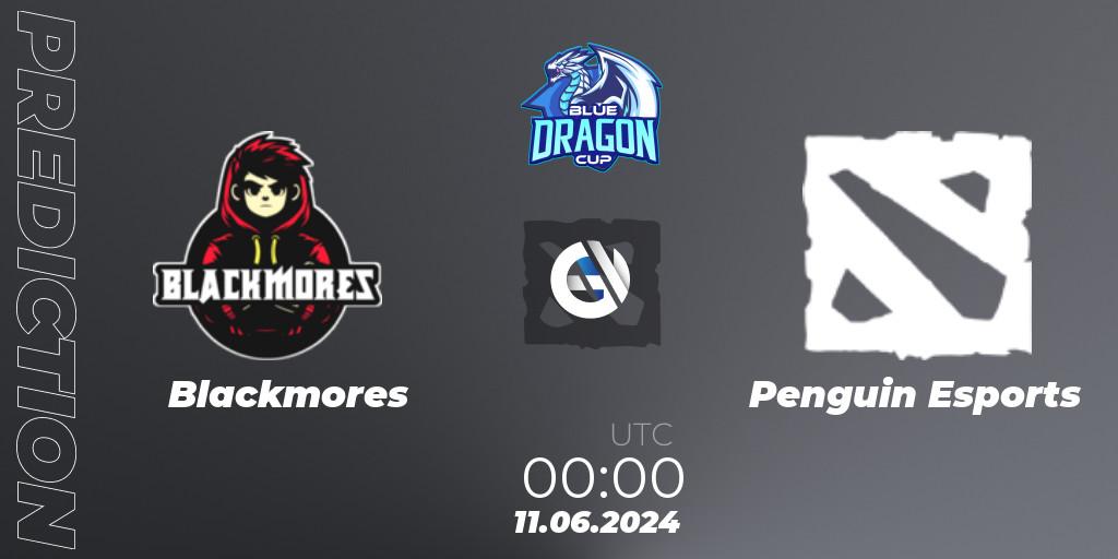 Blackmores vs Penguin Esports: Match Prediction. 14.06.2024 at 00:00, Dota 2, Blue Dragon Cup
