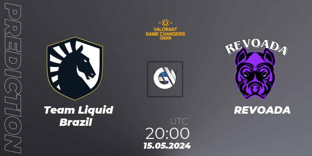 Team Liquid Brazil vs REVOADA: Match Prediction. 15.05.2024 at 20:00, VALORANT, VCT 2024: Game Changers Brazil Series 1