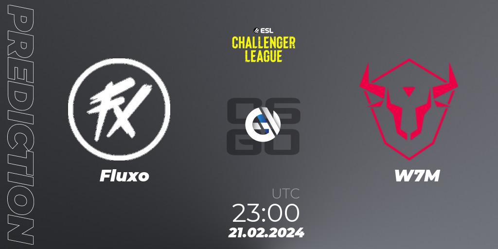 Fluxo vs W7M: Match Prediction. 21.02.2024 at 23:00, Counter-Strike (CS2), ESL Challenger League Season 47: South America