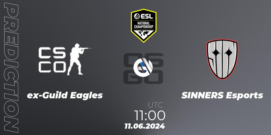ex-Guild Eagles vs SINNERS Esports: Match Prediction. 11.06.2024 at 11:00, Counter-Strike (CS2), ESL Pro League Season 20: European Conference