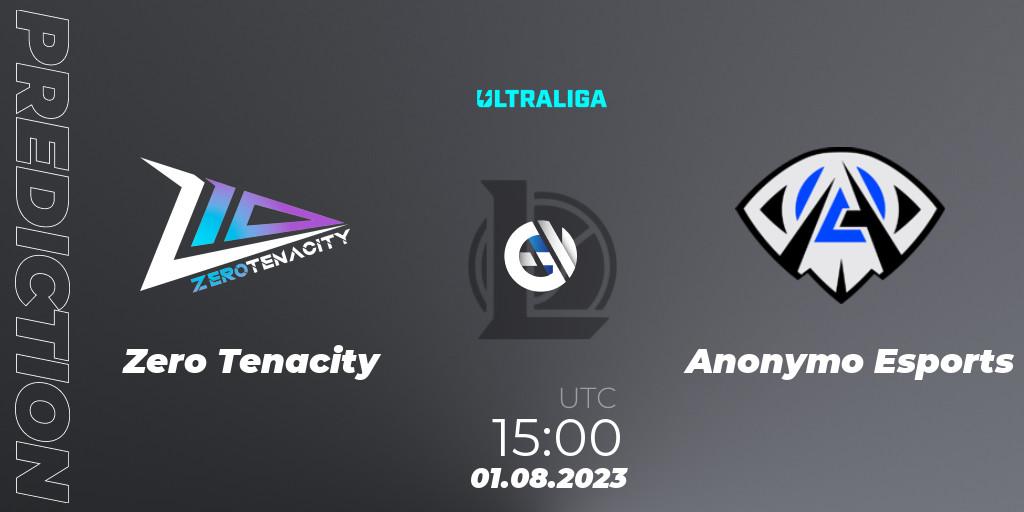 Zero Tenacity vs Anonymo Esports: Match Prediction. 01.08.2023 at 15:00, LoL, Ultraliga Season 10 - Playoffs