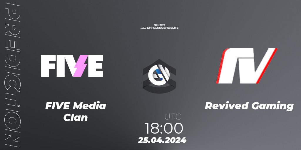 FIVE Media Clan vs Revived Gaming: Match Prediction. 25.04.2024 at 18:00, Call of Duty, Call of Duty Challengers 2024 - Elite 2: EU