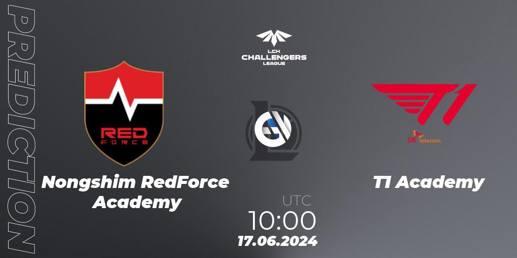 Nongshim RedForce Academy vs T1 Academy: Match Prediction. 17.06.2024 at 10:00, LoL, LCK Challengers League 2024 Summer - Group Stage