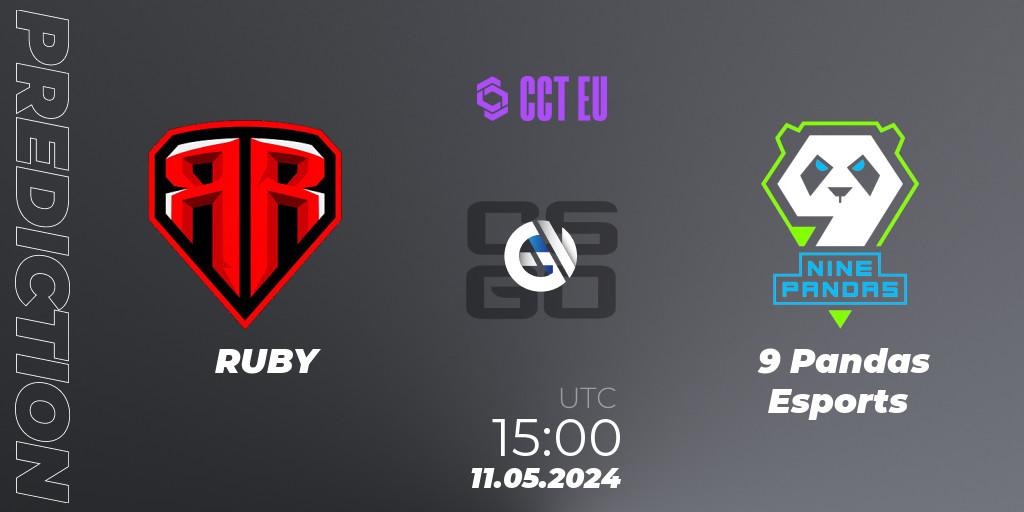 RUBY vs 9 Pandas Esports: Match Prediction. 11.05.2024 at 15:05, Counter-Strike (CS2), CCT Season 2 Europe Series 2 