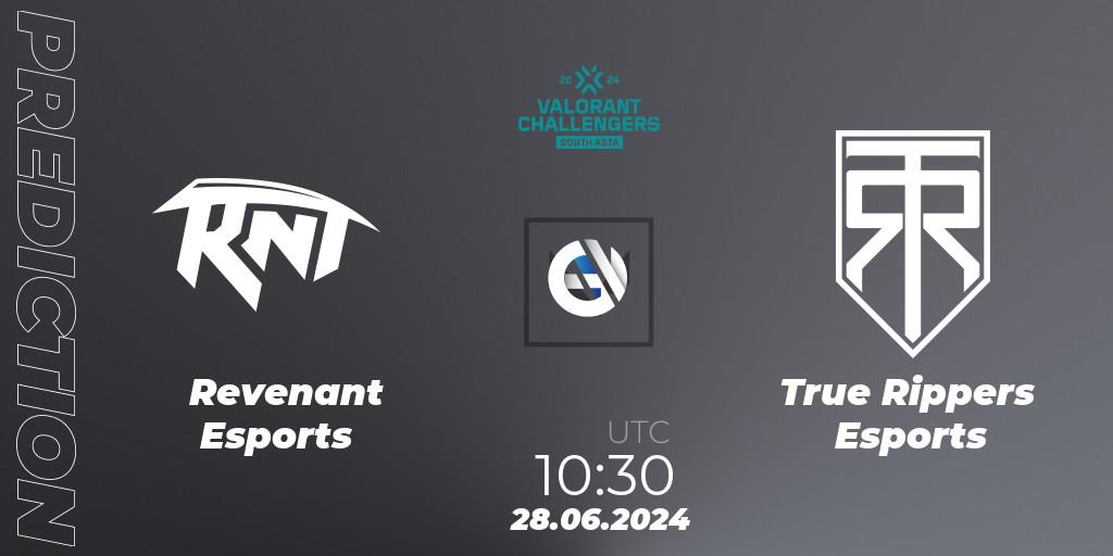 Revenant Esports vs True Rippers Esports: Match Prediction. 28.06.2024 at 10:30, VALORANT, VALORANT Challengers 2024: South Asia - Split 2