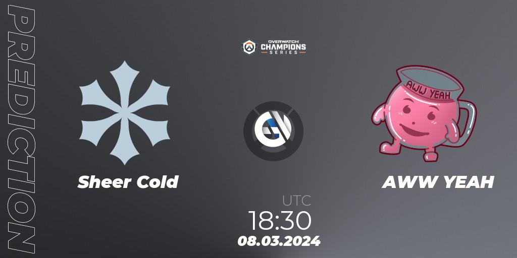 Sheer Cold vs AWW YEAH: Match Prediction. 08.03.2024 at 18:30, Overwatch, Overwatch Champions Series 2024 - EMEA Stage 1 Group Stage