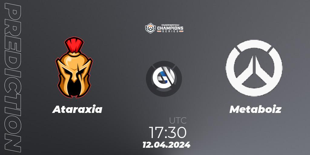 Ataraxia vs Metaboiz: Match Prediction. 12.04.2024 at 17:30, Overwatch, Overwatch Champions Series 2024 - EMEA Stage 2 Group Stage