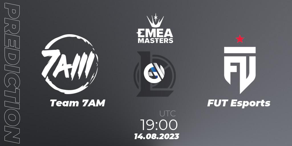 Team 7AM vs FUT Esports: Match Prediction. 14.08.2023 at 19:00, LoL, EMEA Masters Summer 2023