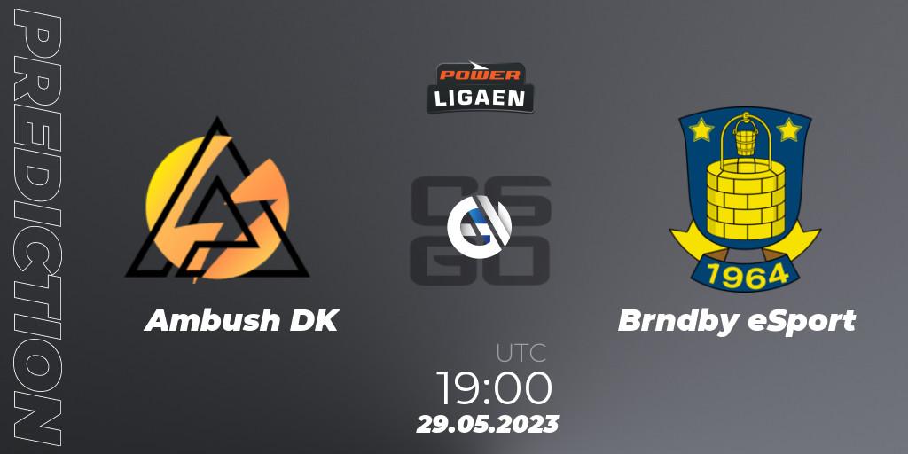 Ambush vs Brøndby eSport: Match Prediction. 29.05.2023 at 19:00, Counter-Strike (CS2), Dust2.dk Ligaen Season 23