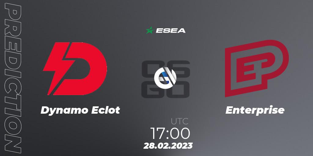 Dynamo Eclot vs Enterprise: Match Prediction. 28.02.2023 at 17:00, Counter-Strike (CS2), ESEA Season 44: Advanced Division - Europe