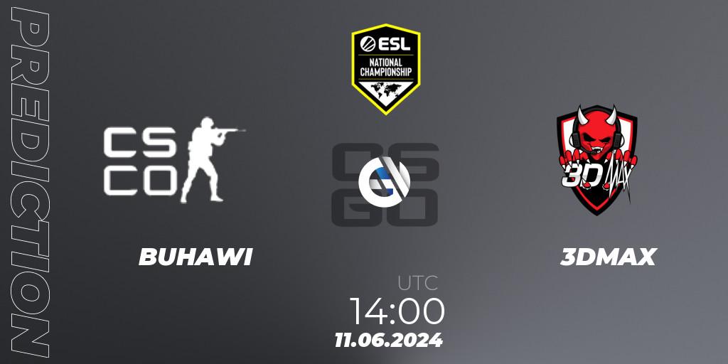 Buhawi vs 3DMAX: Match Prediction. 11.06.2024 at 14:25, Counter-Strike (CS2), ESL Pro League Season 20: European Conference