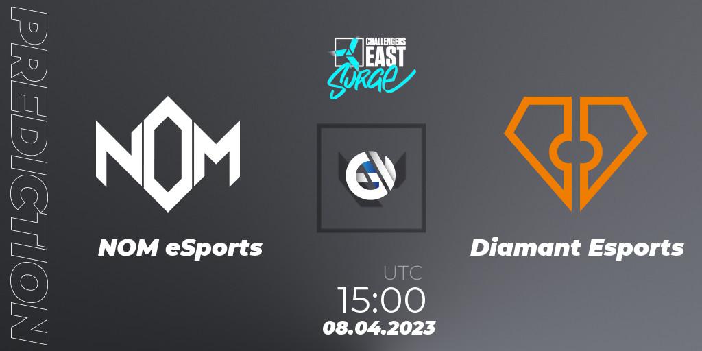 NOM eSports vs Diamant Esports: Match Prediction. 08.04.23, VALORANT, VALORANT Challengers East: Surge - Split 2 - Regular Season