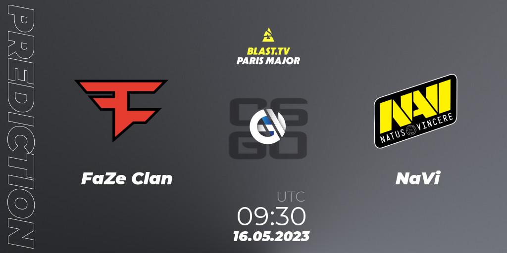 FaZe Clan vs NaVi: Match Prediction. 16.05.2023 at 09:30, Counter-Strike (CS2), BLAST Paris Major 2023