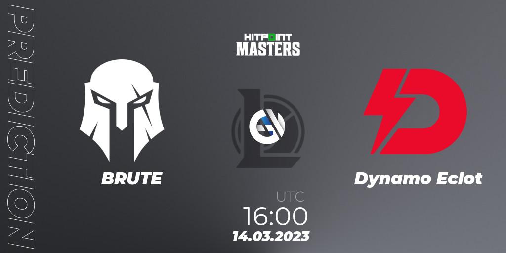 BRUTE vs Dynamo Eclot: Match Prediction. 17.03.2023 at 16:00, LoL, Hitpoint Masters Spring 2023