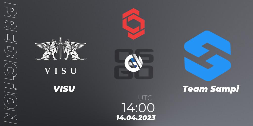 VISU vs Team Sampi: Match Prediction. 14.04.2023 at 14:00, Counter-Strike (CS2), CCT Central Europe Series #6: Closed Qualifier