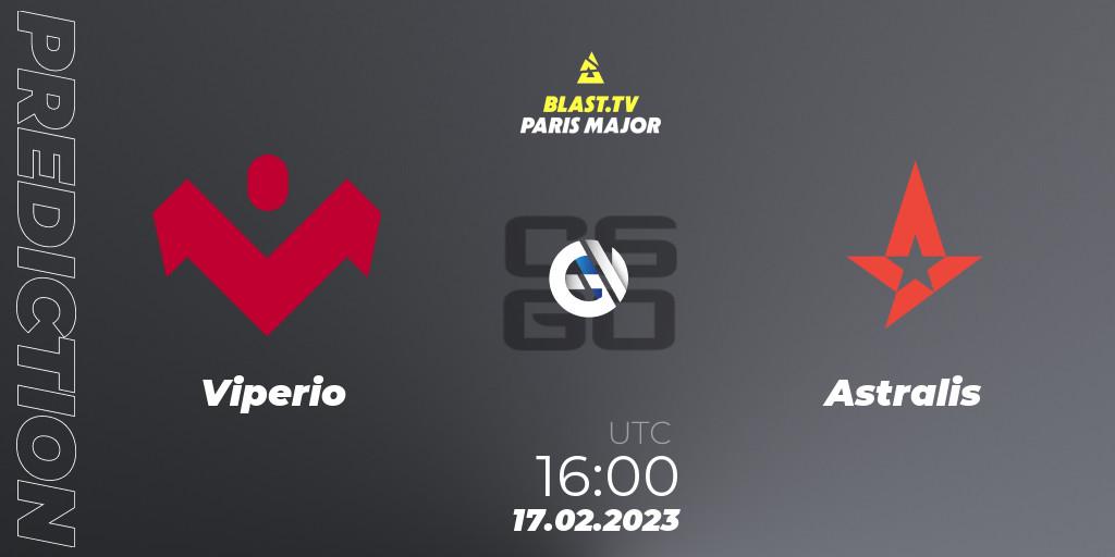 Viperio vs Astralis: Match Prediction. 17.02.2023 at 16:00, Counter-Strike (CS2), BLAST.tv Paris Major 2023 Europe RMR Closed Qualifier A
