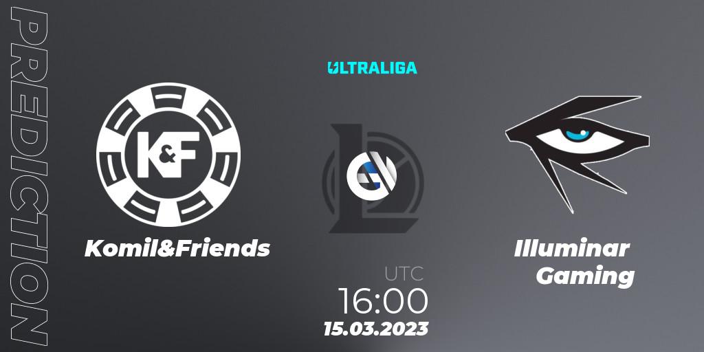 Komil&Friends vs Illuminar Gaming: Match Prediction. 08.03.2023 at 16:00, LoL, Ultraliga Season 9 - Group Stage