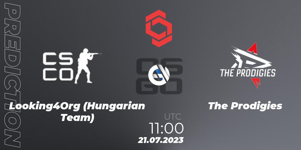 Looking4Org (Hungarian Team) vs The Prodigies: Match Prediction. 21.07.2023 at 11:00, Counter-Strike (CS2), CCT Central Europe Series #7: Closed Qualifier
