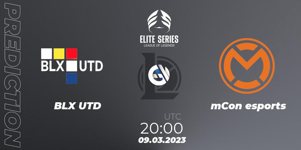 BLX UTD vs mCon esports: Match Prediction. 09.03.2023 at 20:00, LoL, Elite Series Spring 2023 - Group Stage