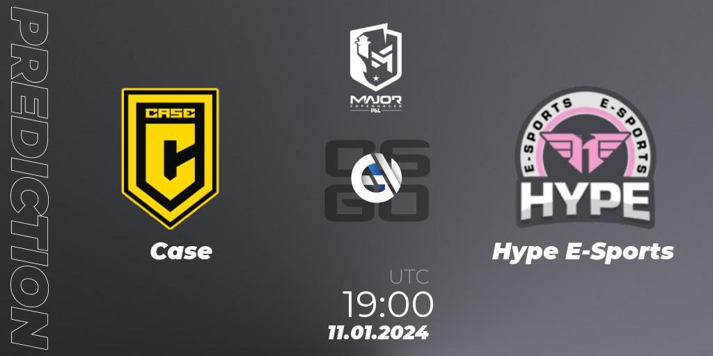 Case vs Hype E-Sports: Match Prediction. 11.01.2024 at 19:00, Counter-Strike (CS2), PGL CS2 Major Copenhagen 2024 South America RMR Open Qualifier 2
