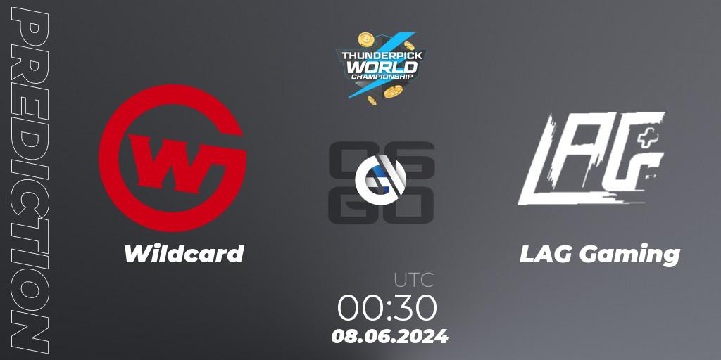 Wildcard vs LAG Gaming: Match Prediction. 08.06.2024 at 00:30, Counter-Strike (CS2), Thunderpick World Championship 2024: North American Series #2