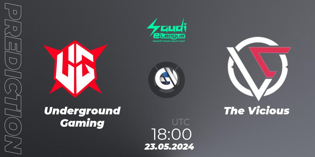 Underground Gaming vs The Vicious: Match Prediction. 23.05.2024 at 18:00, Overwatch, Saudi eLeague 2024 - Major 2 Phase 2