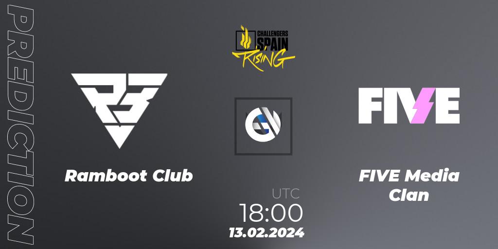 Ramboot Club vs FIVE Media Clan: Match Prediction. 13.02.24, VALORANT, VALORANT Challengers 2024 Spain: Rising Split 1
