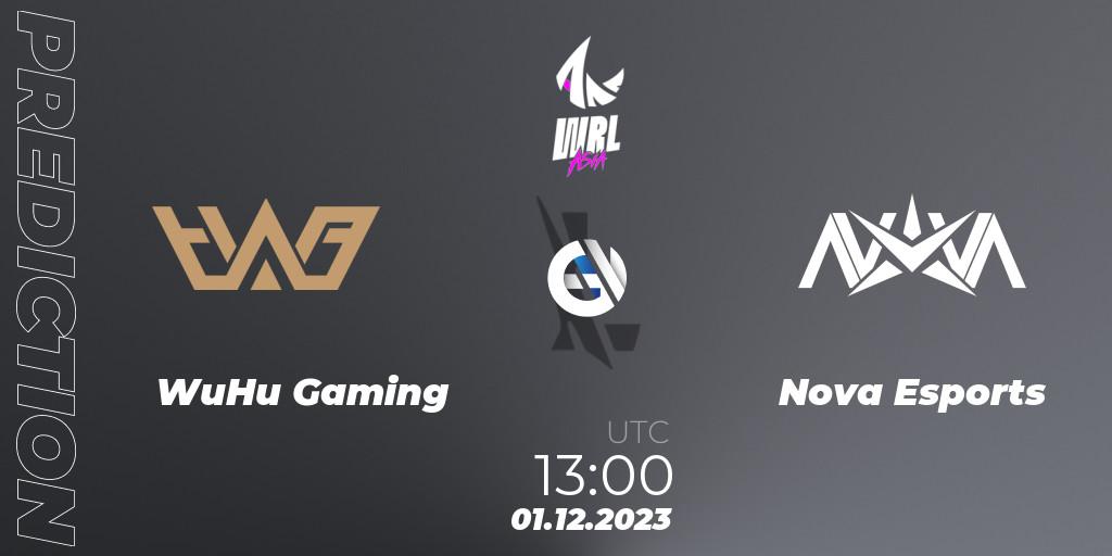 WuHu Gaming vs Nova Esports: Match Prediction. 01.12.2023 at 13:00, Wild Rift, WRL Asia 2023 - Season 2 - Regular Season