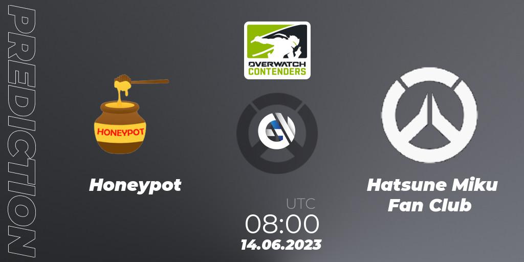 Honeypot vs Hatsune Miku Fan Club: Match Prediction. 14.06.2023 at 08:00, Overwatch, Overwatch Contenders 2023 Summer Series: Australia/New Zealand