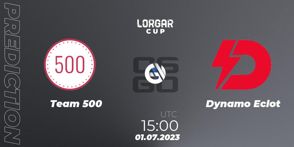 Team 500 vs Dynamo Eclot: Match Prediction. 01.07.2023 at 15:00, Counter-Strike (CS2), Lorgar Cup