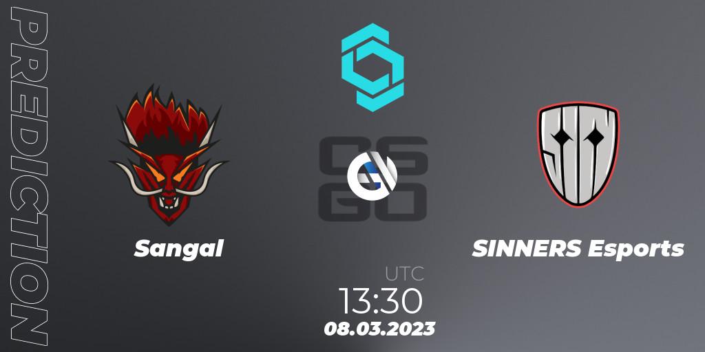 Sangal vs SINNERS Esports: Match Prediction. 08.03.2023 at 13:30, Counter-Strike (CS2), CCT North Europe Series #4