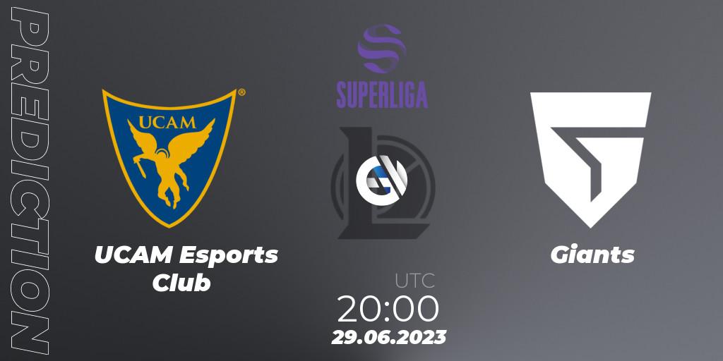 UCAM Esports Club vs Giants: Match Prediction. 29.06.2023 at 18:00, LoL, Superliga Summer 2023 - Group Stage