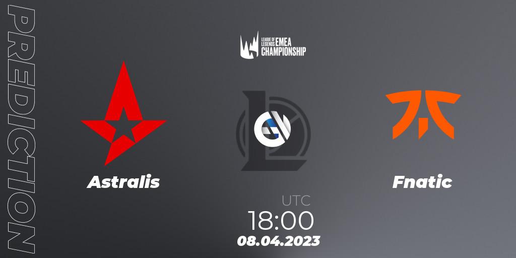 Astralis vs Fnatic: Match Prediction. 08.04.2023 at 19:00, LoL, LEC Spring 2023 - Group Stage