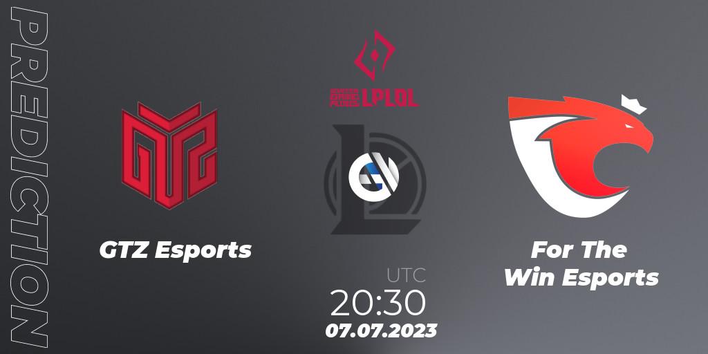 GTZ Esports vs For The Win Esports: Match Prediction. 15.06.2023 at 20:30, LoL, LPLOL Split 2 2023 - Group Stage