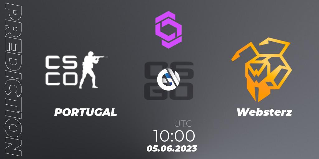 PORTUGAL vs Websterz: Match Prediction. 05.06.2023 at 10:00, Counter-Strike (CS2), CCT West Europe Series 4