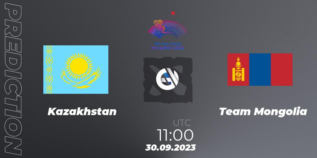Kazakhstan vs Team Mongolia: Match Prediction. 30.09.2023 at 11:00, Dota 2, 2022 Asian Games