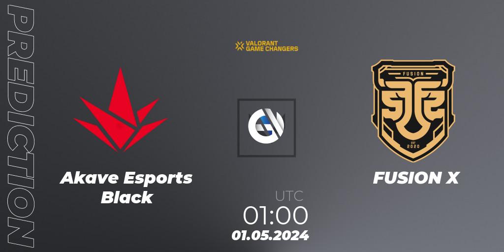 Akave Esports Black vs FUSION X: Match Prediction. 01.05.2024 at 01:00, VALORANT, VCT 2024: Game Changers LAN - Opening