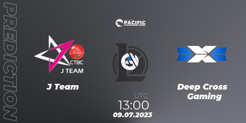 J Team vs Deep Cross Gaming: Match Prediction. 09.07.2023 at 13:00, LoL, PACIFIC Championship series Group Stage