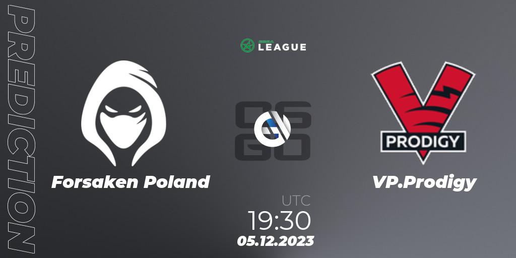 Forsaken Poland vs VP.Prodigy: Match Prediction. 05.12.2023 at 19:30, Counter-Strike (CS2), ESEA Season 47: Main Division - Europe