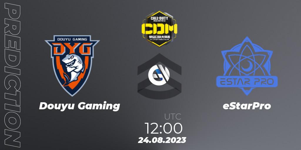 Douyu Gaming vs eStarPro: Match Prediction. 24.08.23, Call of Duty, China Masters 2023 S6 - Stage 2