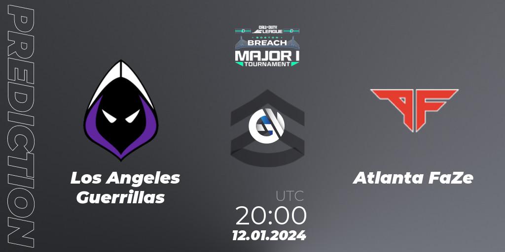 Los Angeles Guerrillas vs Atlanta FaZe: Match Prediction. 12.01.2024 at 20:00, Call of Duty, Call of Duty League 2024: Stage 1 Major Qualifiers