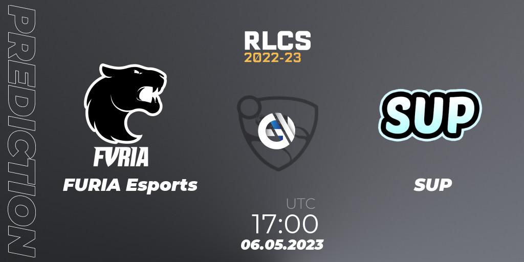 FURIA Esports vs SUP: Match Prediction. 06.05.2023 at 17:00, Rocket League, RLCS 2022-23 - Spring: North America Regional 1 - Spring Open - Playoffs 