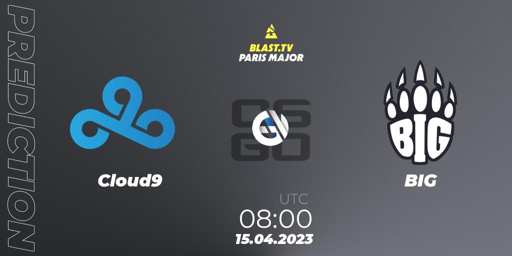 Cloud9 vs BIG: Match Prediction. 15.04.2023 at 08:00, Counter-Strike (CS2), BLAST.tv Paris Major 2023 Challengers Stage Europe Last Chance Qualifier